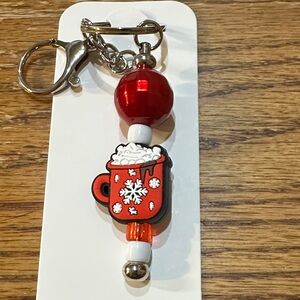 Red Snowflake Key Holder